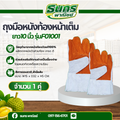 ถุงมือหนังท้องหน้าเต็ม ยาว 10 นิ้ว รุ่นF01001 (เเพ็ค 1 คู่) ถุงมือช่างเชื่อม ป้องกันการบาดเฉียน ป้องกันสะเก็ดไฟ พร้อมส่ง